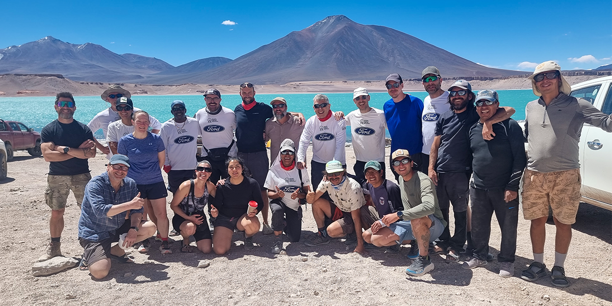Equipo completo del World's Highest Marathon